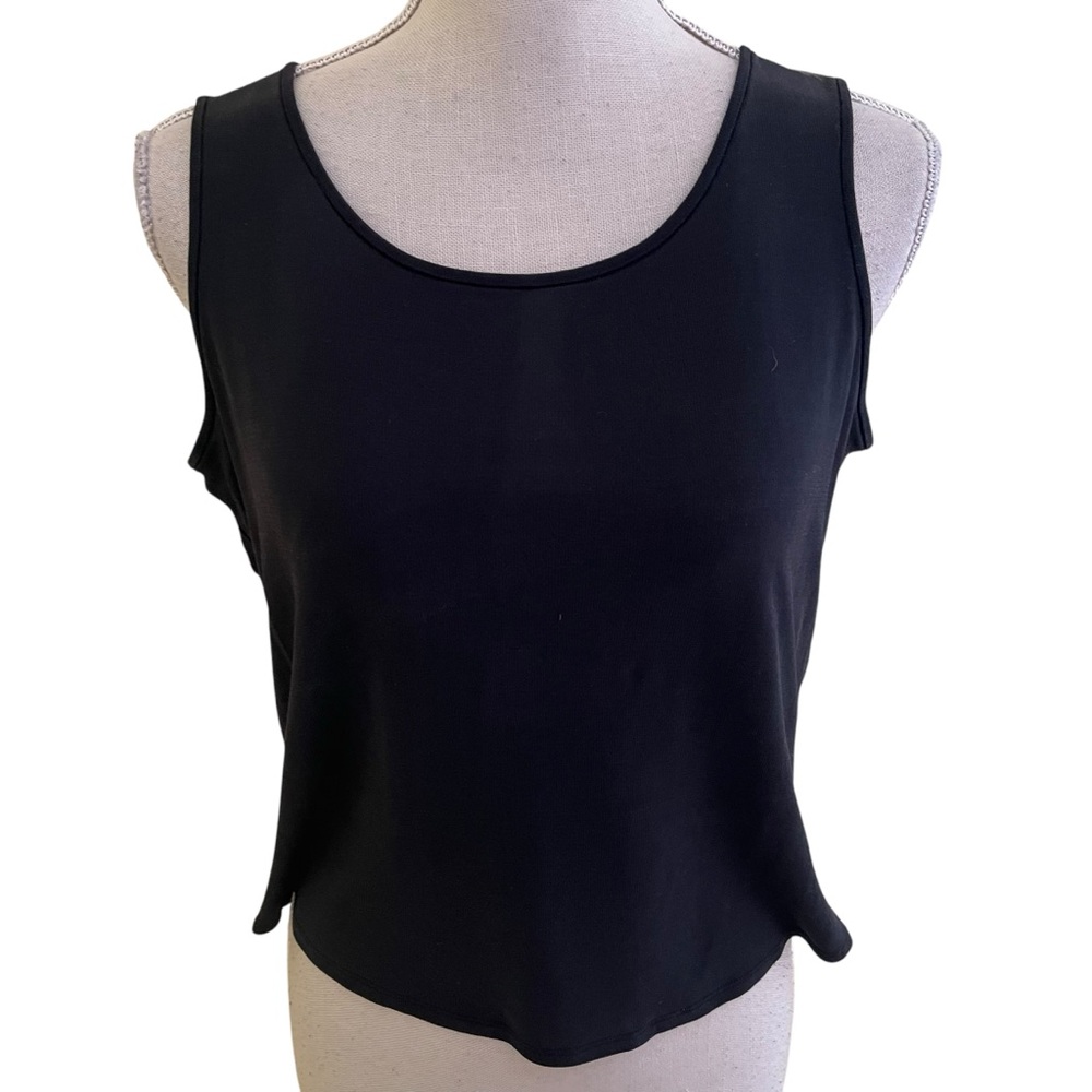 Neiman Marcus Lightweight Black Silk Tank S